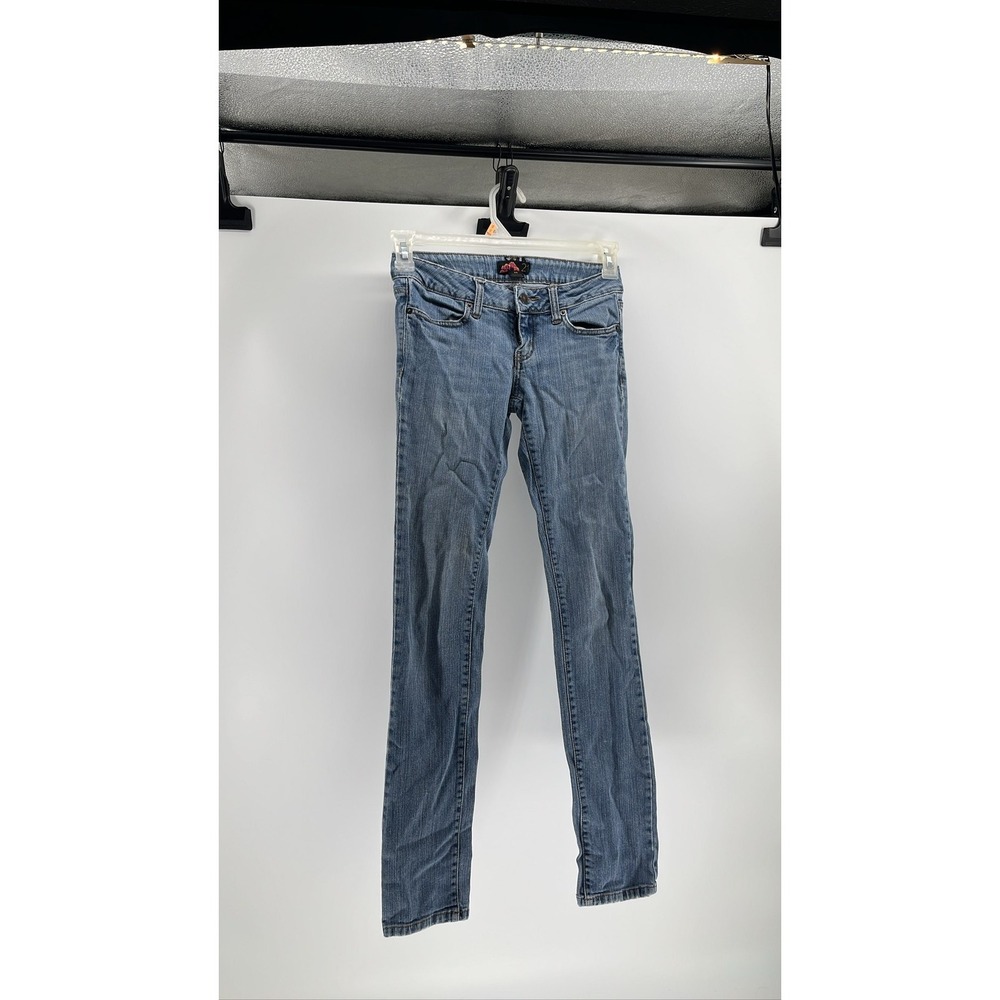 Forever 21 Women's Blue Low Rise Skinny Stretch Denim Jeans Size 24‎